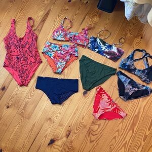 Swimsuit lot of bikinis and one piece